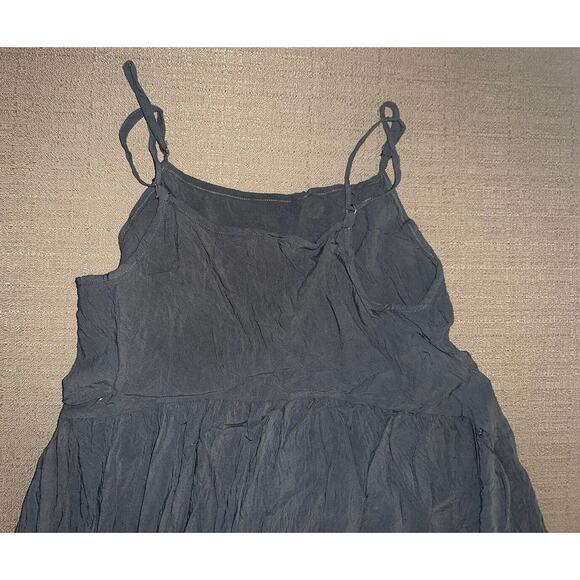 Intimately Free People Dress Women's Size XS Grey Flowy Black Crochet Trim EUC - Picture 9 of 9